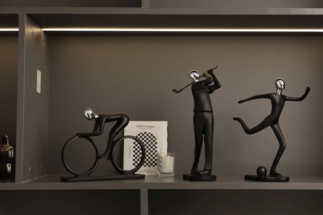 Modern Art Sportsman Figurines Resin