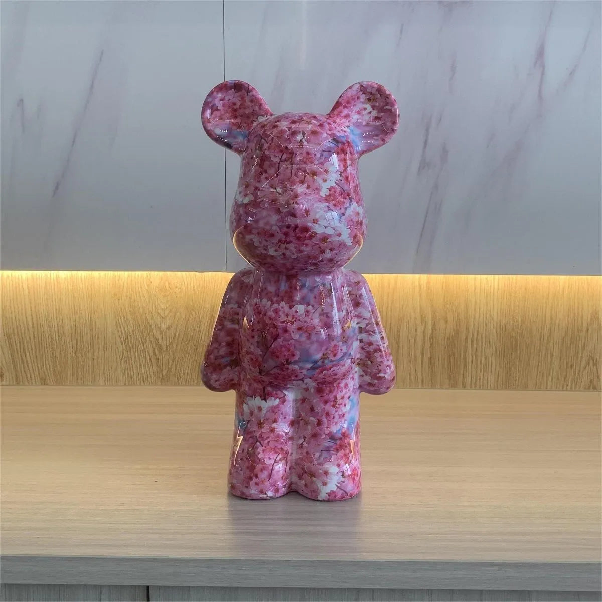 Bearbrick-Style Plastic Figurine – 28CM Decorative Money Bank