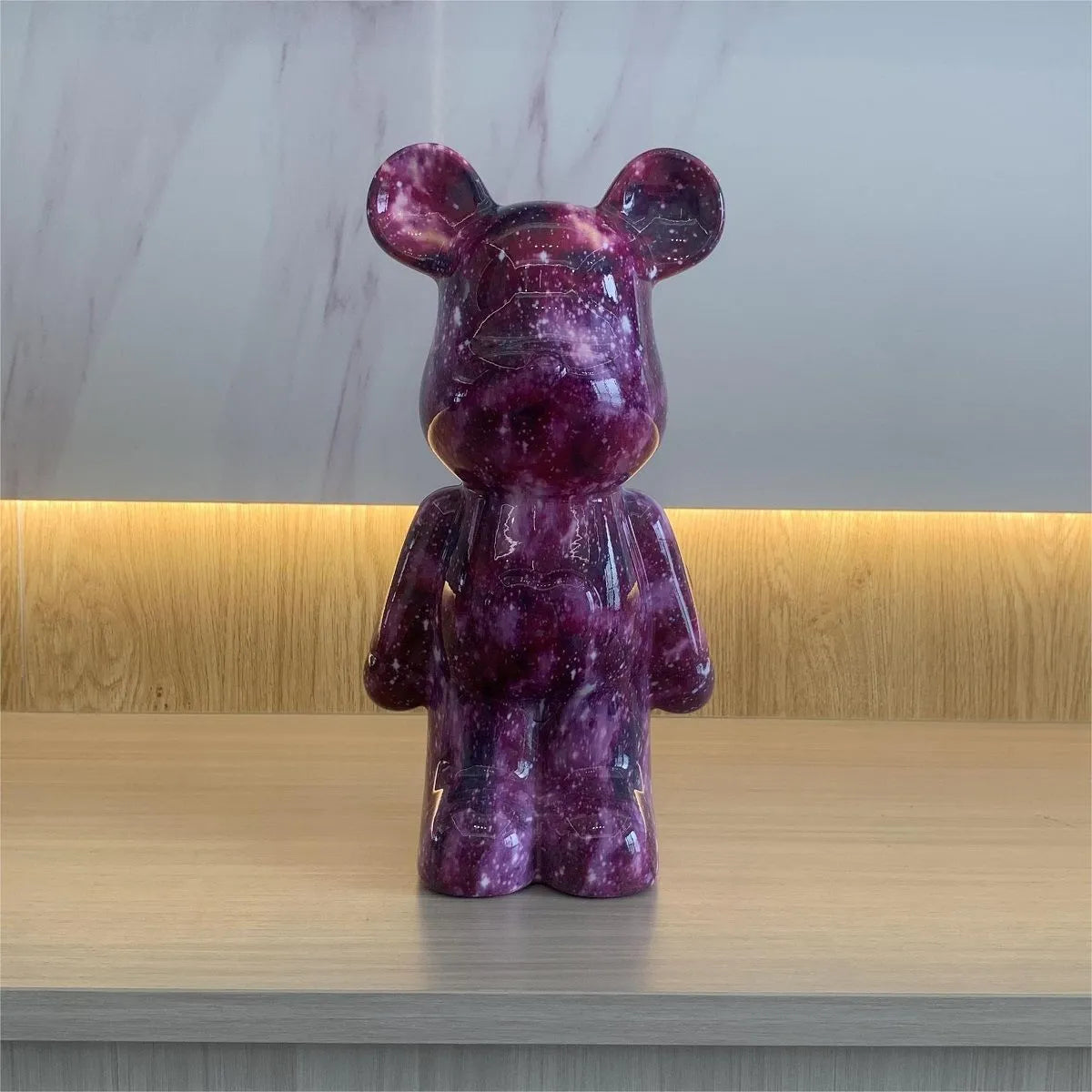 Bearbrick-Style Plastic Figurine – 28CM Decorative Money Bank