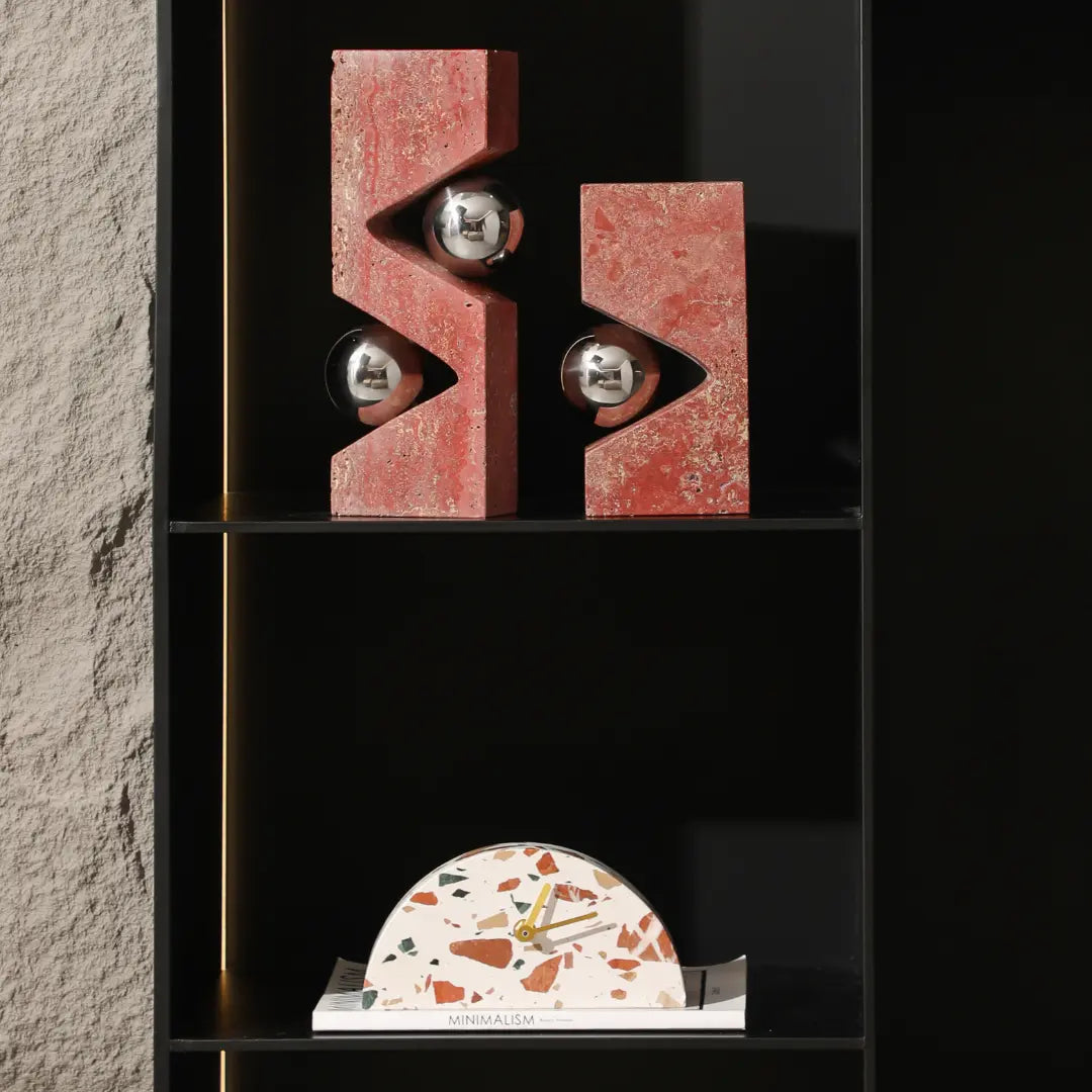 Marble & Metal Sphere Ornament