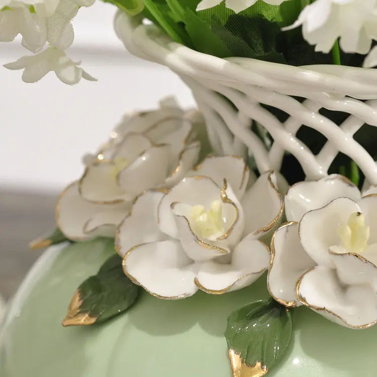 Green Leaf Tulip Vase Large