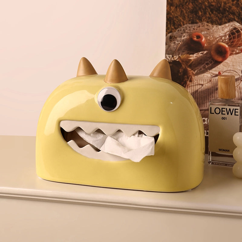 Little Monster Tissue Box - One Eyed Egg White Yolk