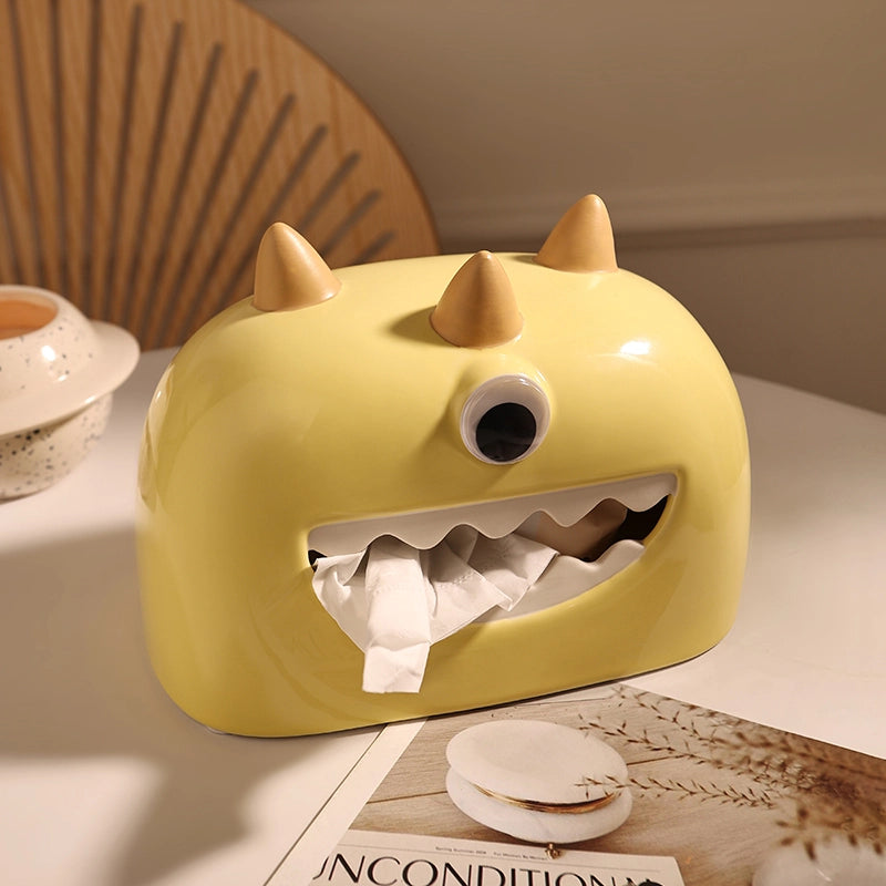Little Monster Tissue Box - One Eyed Egg White Yolk