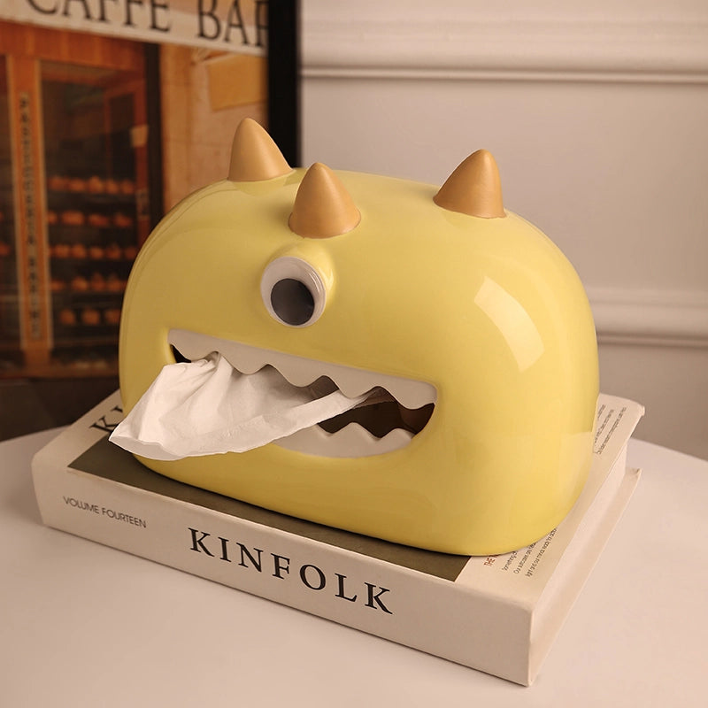 Little Monster Tissue Box - One Eyed Egg White Yolk