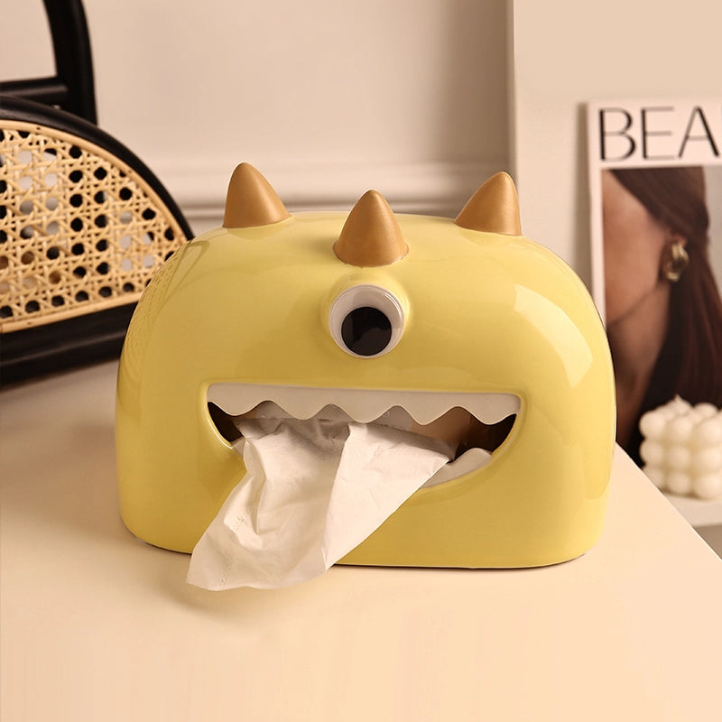 Little Monster Tissue Box - One Eyed Egg White Yolk