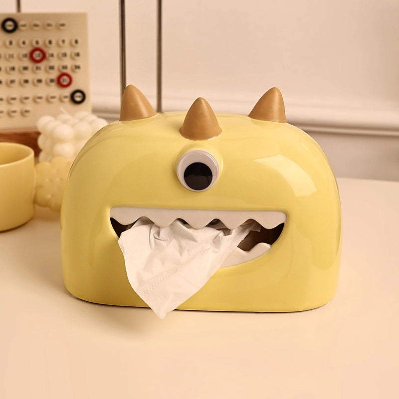 Little Monster Tissue Box - One Eyed Egg White Yolk