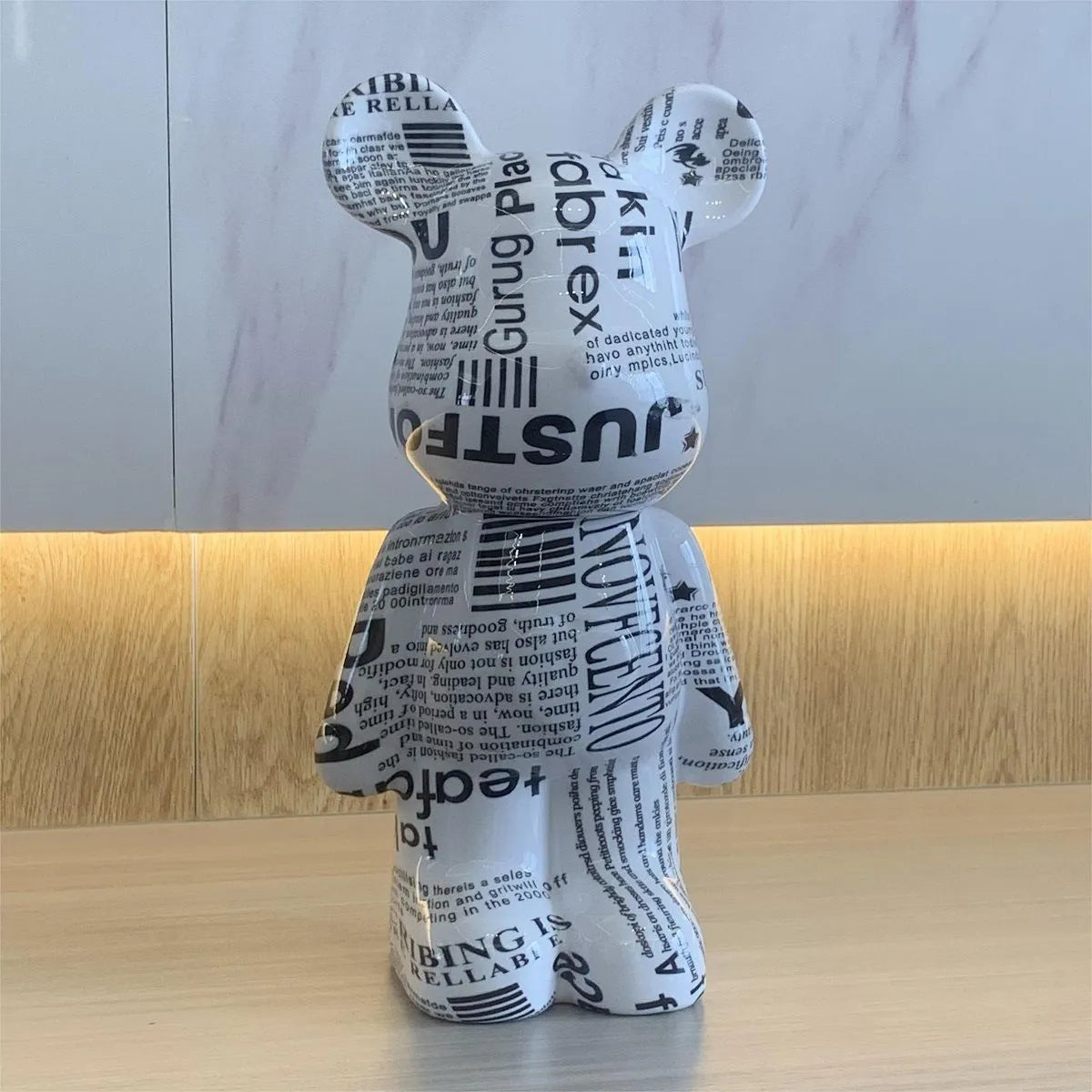 Bearbrick-Style Plastic Figurine – 28CM Decorative Money Bank