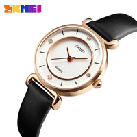 Skmei Women's Watch Leather Waterproof
