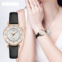 Skmei Women's Watch Leather Waterproof