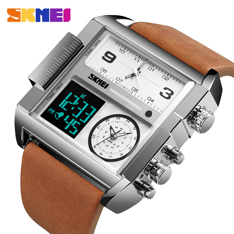 Skmei Men's Watch Leather Waterproof