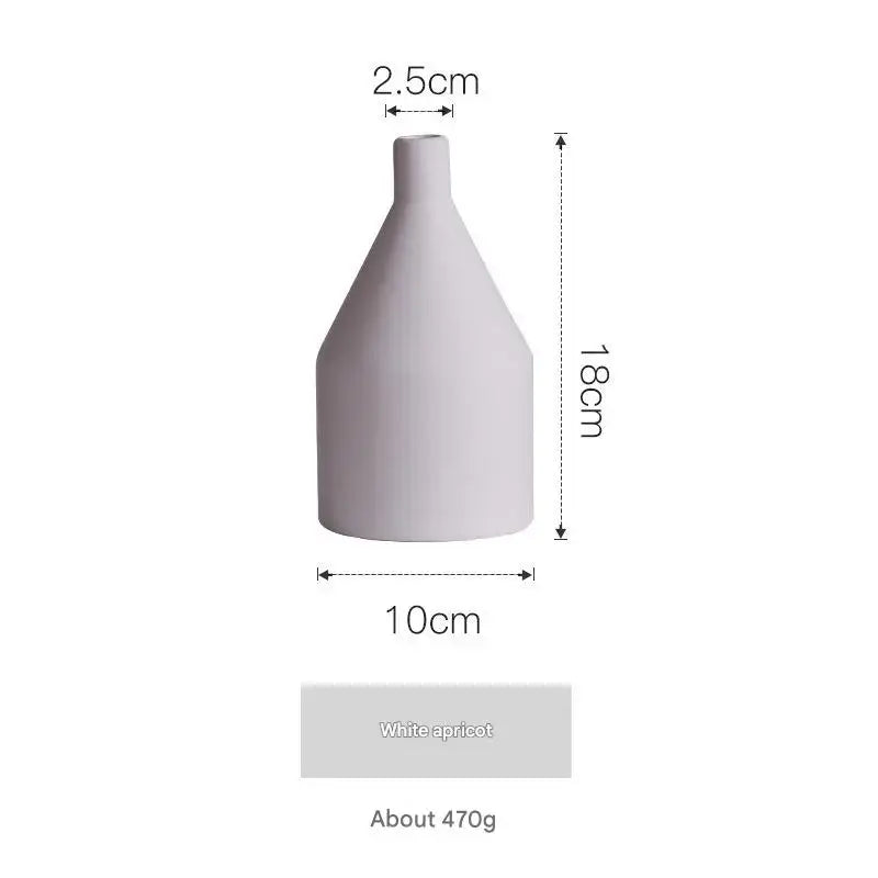 Morandi Porcelain Vases Set of Five
