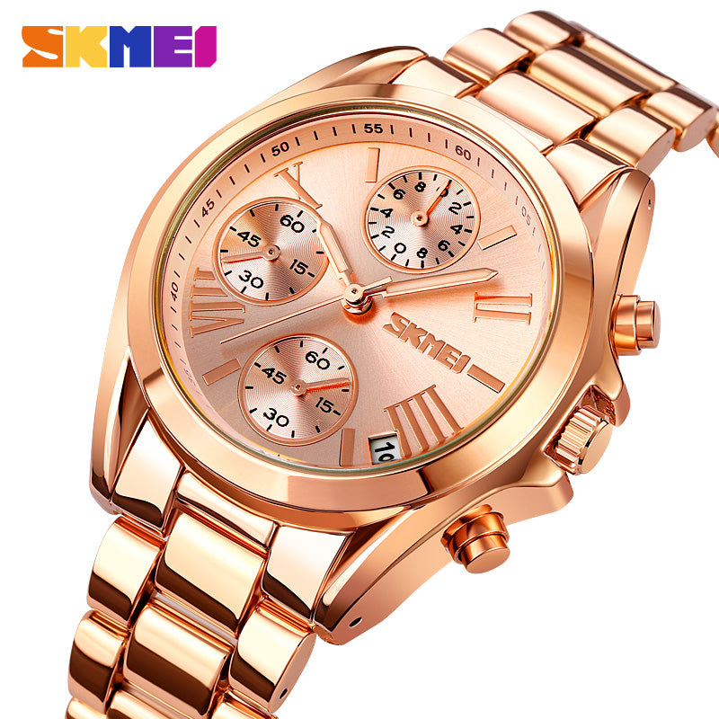 Skmei Unisex Watch Stainless Steel Waterproof