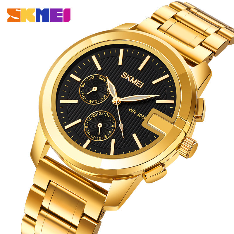 Skmei Unisex Watch Stainless Steel Waterproof