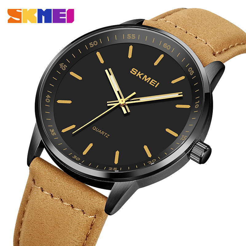 Skmei Men's Watch Leather Waterproof