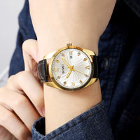 Skmei Unisex Watch Leather Waterproof