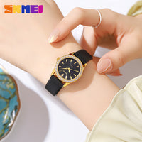 Skmie Women's Watch Leather Waterproof