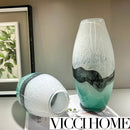 Sand Blowing Medieval-Style Handmade Glass Vase