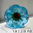 Sandblasted High-End Heavy Glass Vase