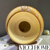 Sandblasted Medieval-Style Art Handmade Vase