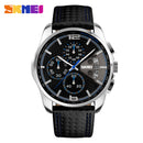 Skmie Men's Watch Leather Waterproof