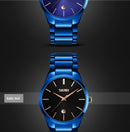 Skmie Men's Watch Stainless Steel Waterproof