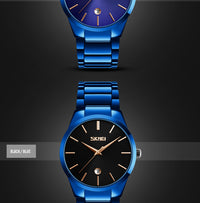 Skmie Men's Watch Stainless Steel Waterproof