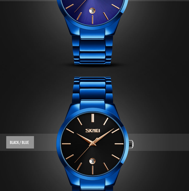 Skmie Men's Watch Stainless Steel Waterproof