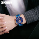 Skmie Men's Watch Stainless Steel Waterproof