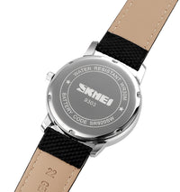 Skmie Men's Watch Leather Waterproof
