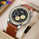 Skmie Men's Watch Leather Waterproof