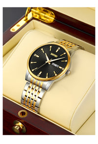 Skmie Men's Watch Stainless Steel Waterproof