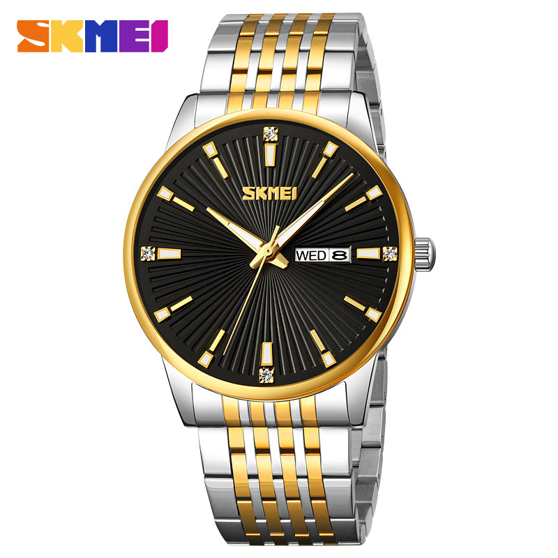 Skmie Men's Watch Stainless Steel Waterproof