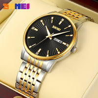 Skmie Men's Watch Stainless Steel Waterproof