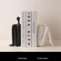 Reader Bookend Standing Model - Classic Black + Foot Rest Model