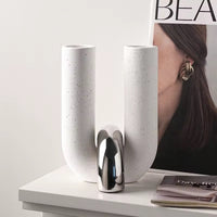 Behanmei U-shaped White Porcelain Vase