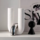 Behanmei U-shaped White Porcelain Vase