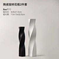 Spiral Shape Nordic Modern Ceramic Vase