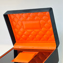 Luxury High-end Orange and Black Leather Box