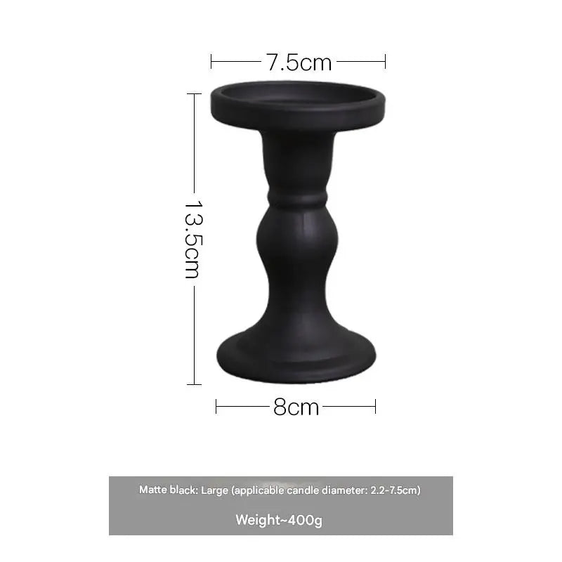 Roman Candlestick – Matte Black