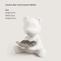 Violent Bear key storage White Large