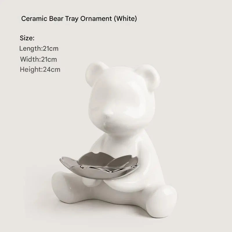 Violent Bear key storage White Large
