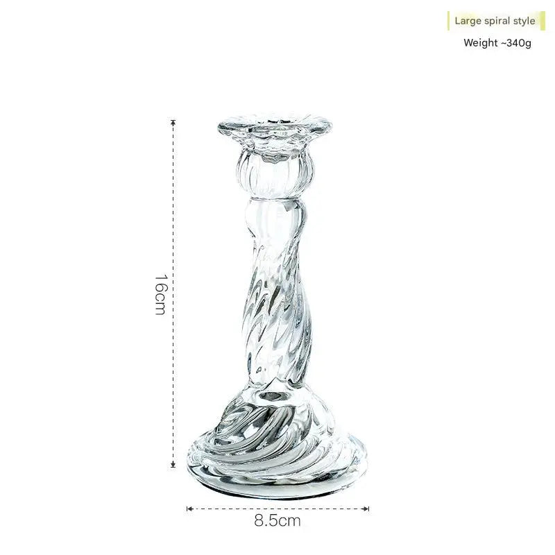 Luxury Crystal Glass Candle Holder