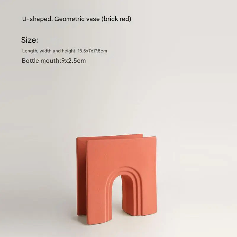 مزهرية سيراميك هندسية عالية الجودة