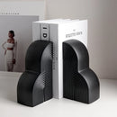 Arched Line Bookends – Matte Polar