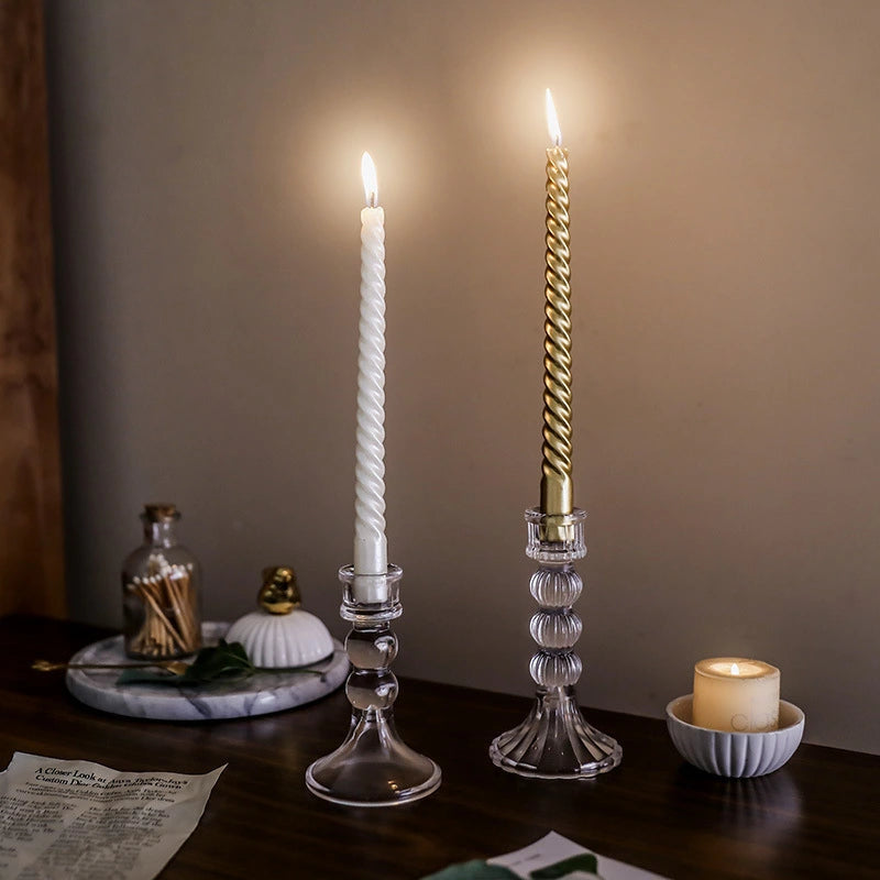Luxury Crystal Glass Candle Holder