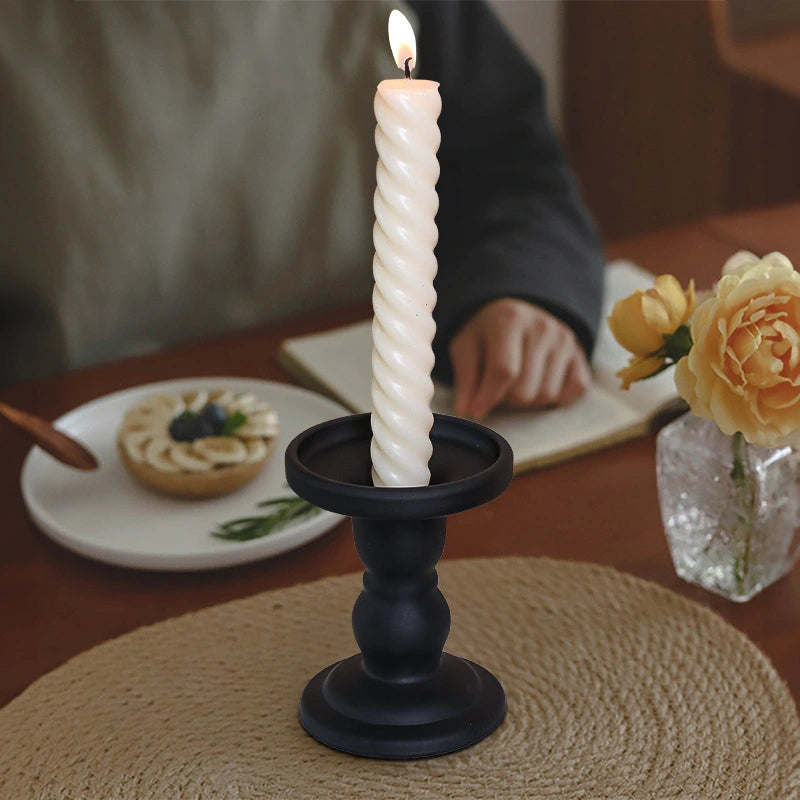 Roman Candlestick – Matte Black