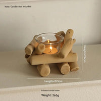 Handcrafted Wooden Candle Holder