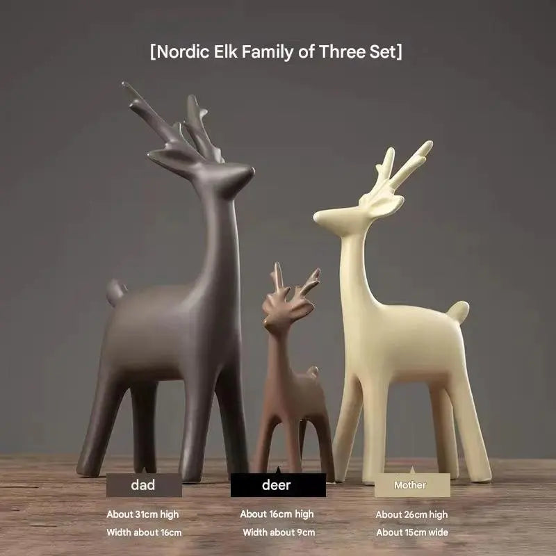 Porcelain Tree, Deer, Cat, Elephent