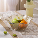 Sunflower Glass Fruit Plate – Light Luxury Style Table Decor