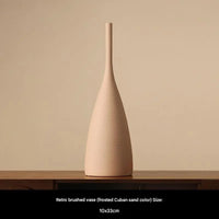 Hand-Brushed Ceramic Vase – Morandi-Style
